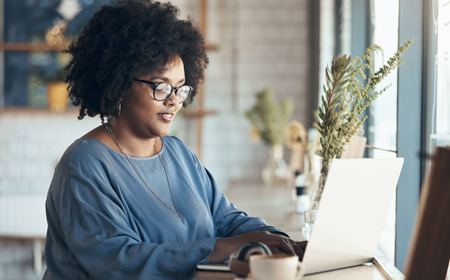 woman on laptop