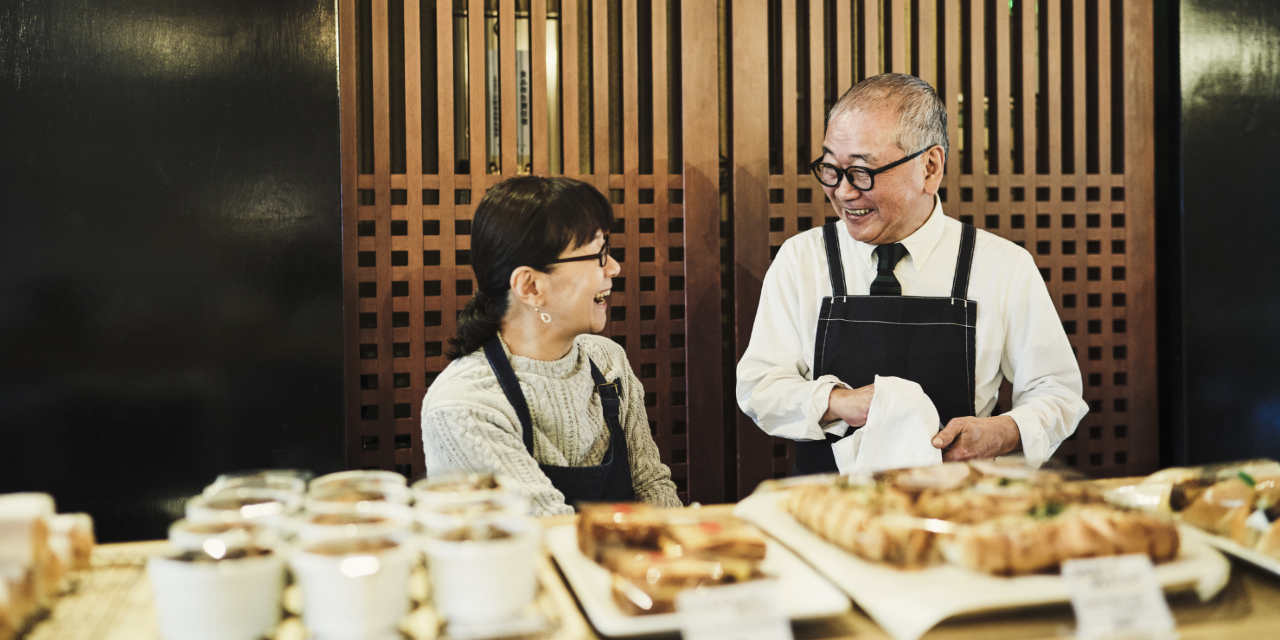 workers talking